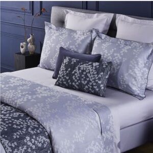 YVES DELORME TRIOMPHE Satin 100% Cotton QUEEN SHEET SET France Sheets